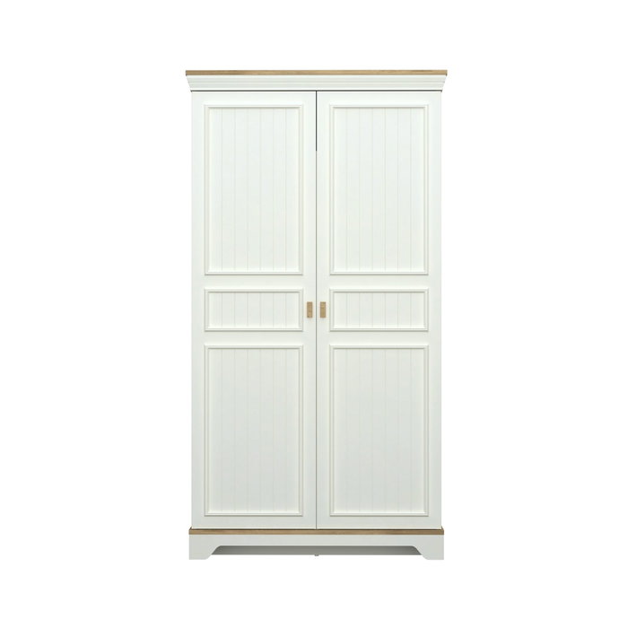 Hanah Home Monte - Armario de melamina en crema y roble